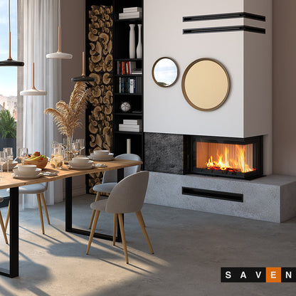 Șemineu SAVEN Energy 75х50х47 R ECO 15,1 kW Sticlă laterală dreapta
