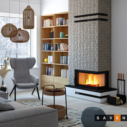 Șemineu SAVEN Energy 85х50х47 R ECO 22 kW Sticlă laterală dreapta