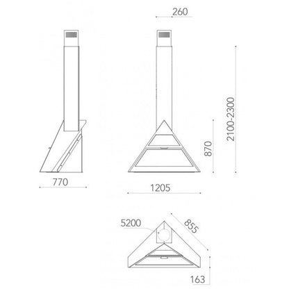 Semineu suspendat Admeto Corner S