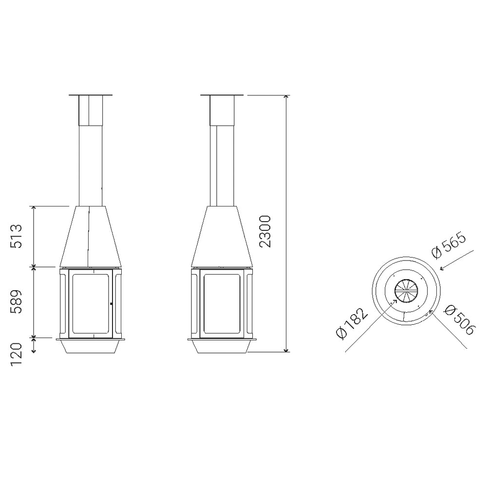 Semineu suspendat Arlet Central MIC