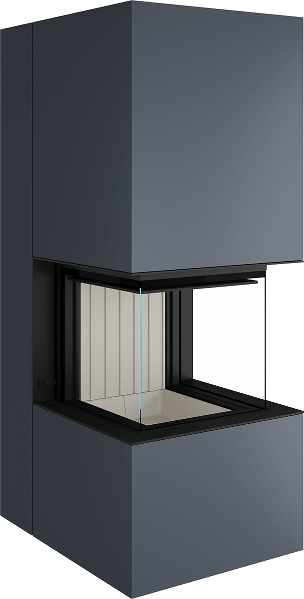 Artemis - Soba Eleganta cu Foc Panoramica 3-Fete, Design Premium Spartherm