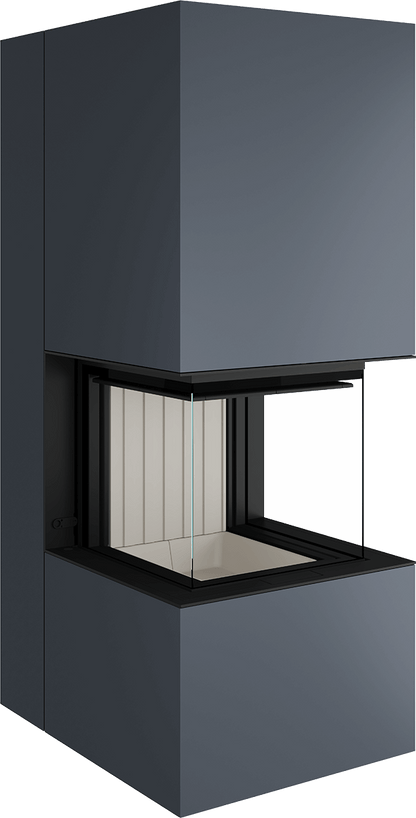 Artemis - Soba Eleganta cu Foc Panoramica 3-Fete, Design Premium Spartherm