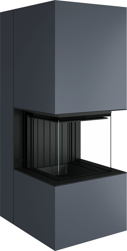 Artemis - Soba Eleganta cu Foc Panoramica 3-Fete, Design Premium Spartherm
