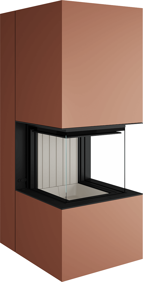 Artemis - Soba Eleganta cu Foc Panoramica 3-Fete, Design Premium Spartherm