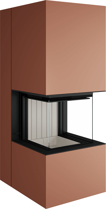 Artemis - Soba Eleganta cu Foc Panoramica 3-Fete, Design Premium Spartherm