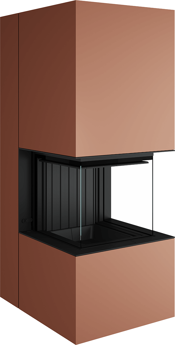 Artemis - Soba Eleganta cu Foc Panoramica 3-Fete, Design Premium Spartherm
