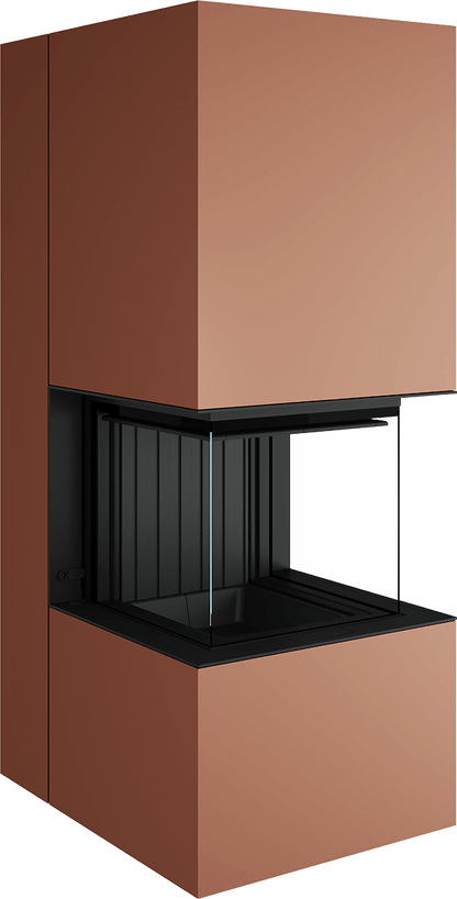 Artemis - Soba Eleganta cu Foc Panoramica 3-Fete, Design Premium Spartherm