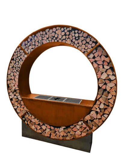Grătar LaFerroTecnica Barbecue WOW diam.220x48xh.230 Corten