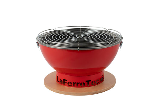 Grătar LaFerroTecnica Barbecue SMILE diam.41xh.25 Rosu