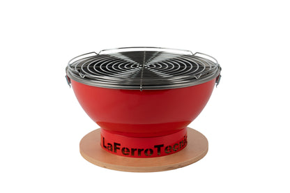 Grătar LaFerroTecnica Barbecue SMILE diam.41xh.25 Rosu