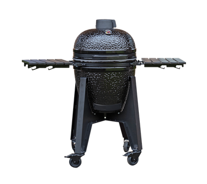 Gratar de gradina Kamado Black Rock Large 55, ceramica, cuptor, grill, afumatoare