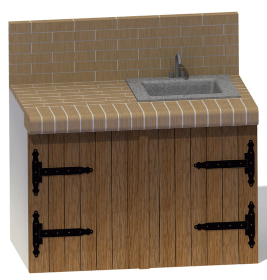 Blat de lucru (pret/m) - cu loc de chiuveta - Pyromoesa