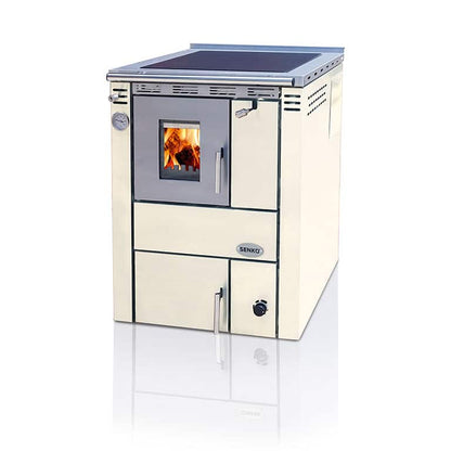 Soba tip centrala termica pe lemne cu plita, model C 20