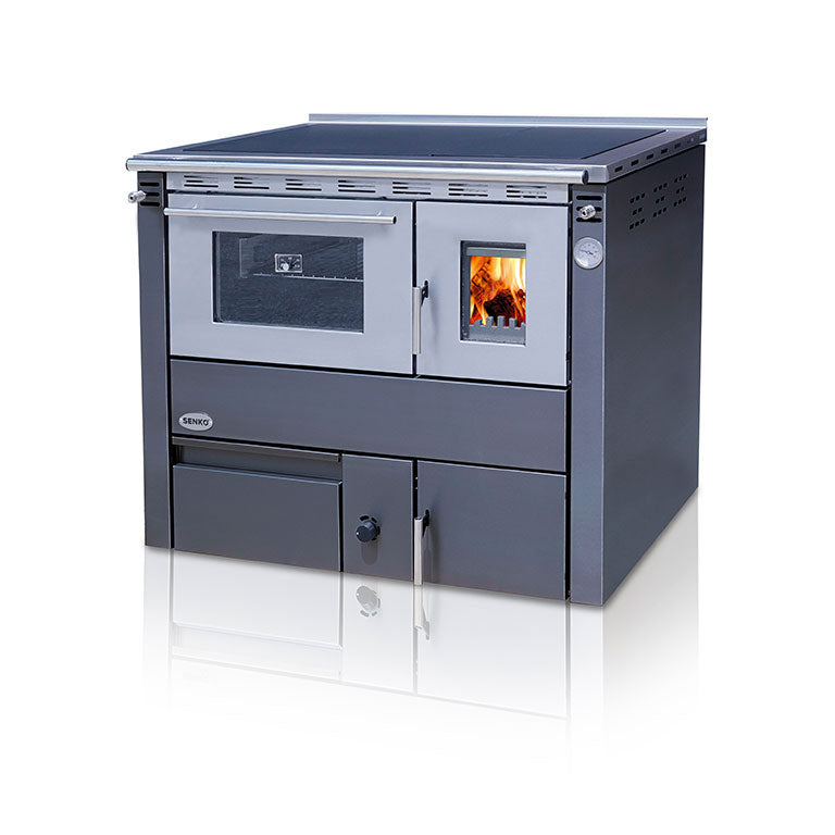 Soba tip centrala termica pe lemne cu plita si cuptor model C 25