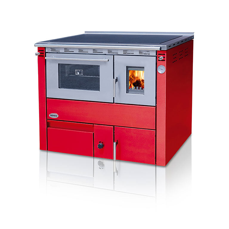Soba tip centrala termica pe lemne cu plita si cuptor model C 25