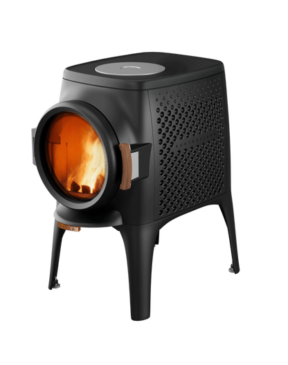 Cloudi – compact cast-iron stove with hotplate