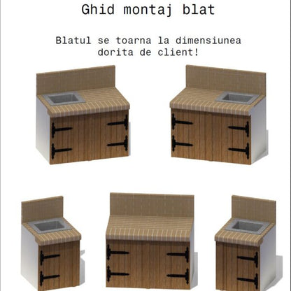 Gratar de gradina, placat cu samota, 150 cm latime - Pyromoesa