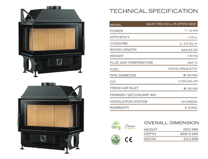 QUATTRO 80 L/R Open Side –NEW