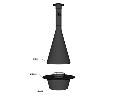 Semineu cu bioetanol Funnel