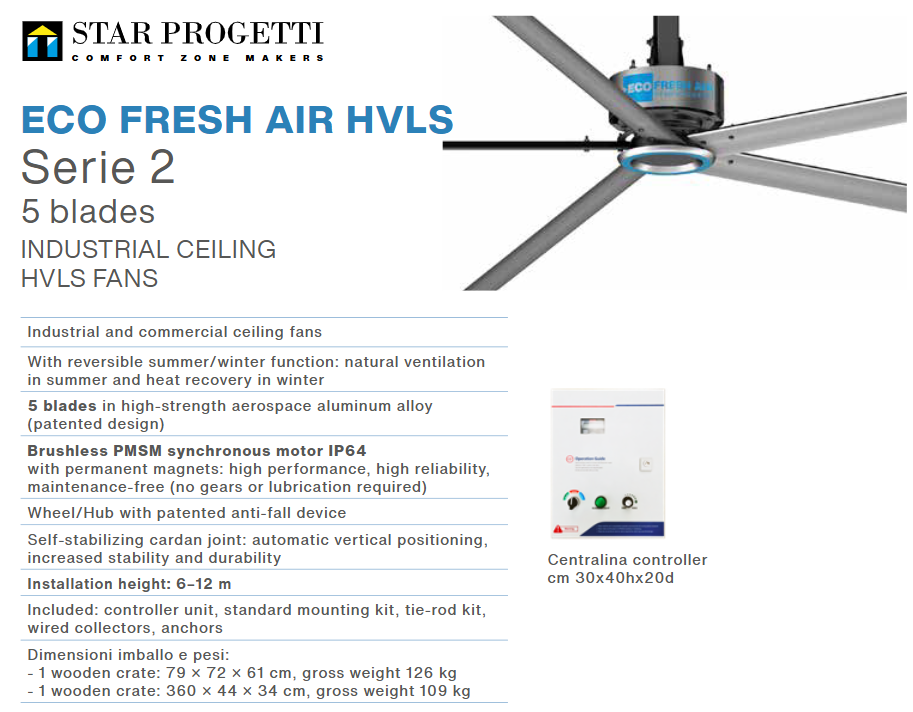 ECO FRESH AIR HVLS Serie 2