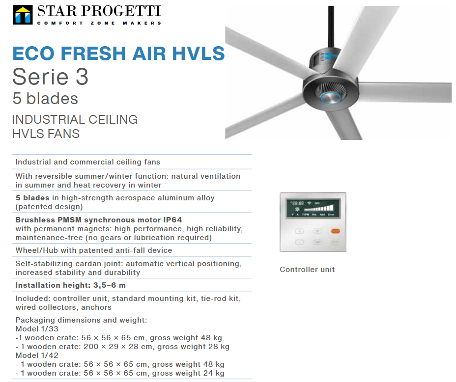 ECO FRESH AIR HVLS Serie 3