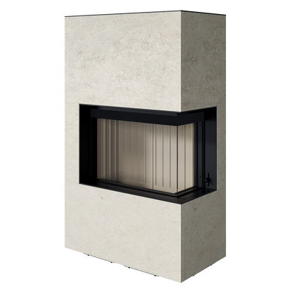 Șemineu Citrin 2R - Vedere Panoramică pe Două Fețe, Design Modern Slim