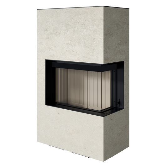 Șemineu Citrin 2R - Vedere Panoramică pe Două Fețe, Design Modern Slim