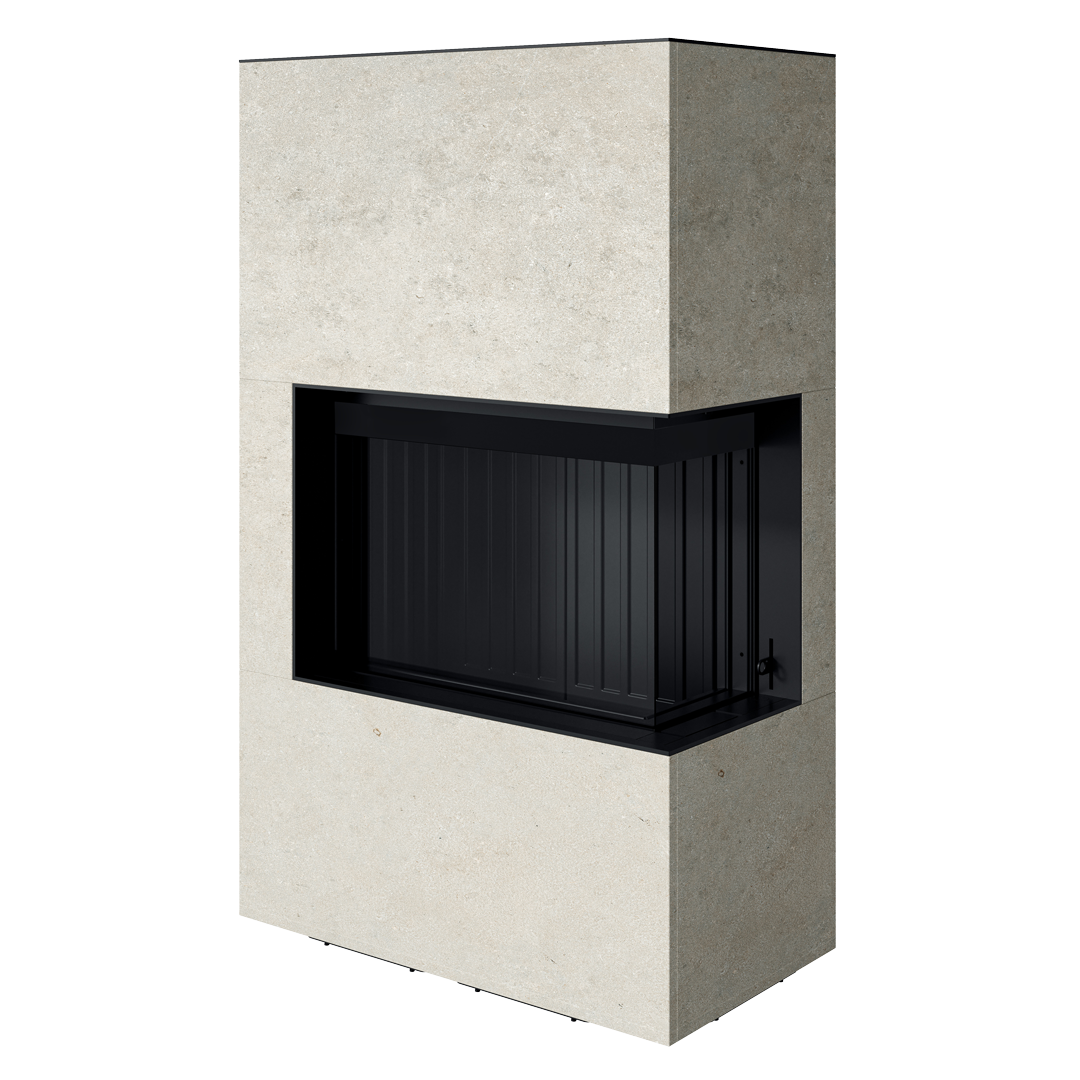 Șemineu Citrin 2R - Vedere Panoramică pe Două Fețe, Design Modern Slim
