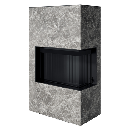 Șemineu Citrin 2R - Vedere Panoramică pe Două Fețe, Design Modern Slim