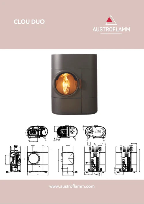 Clou Duo soba hibrida lemn/pelet Austroflamm