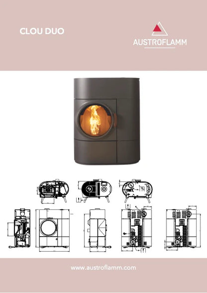 Clou Duo soba hibrida lemn/pelet Austroflamm