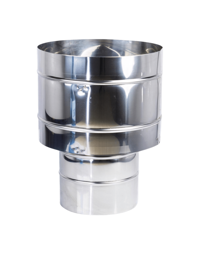 Pălărie Coș de Fum Inox Anti-Vânt