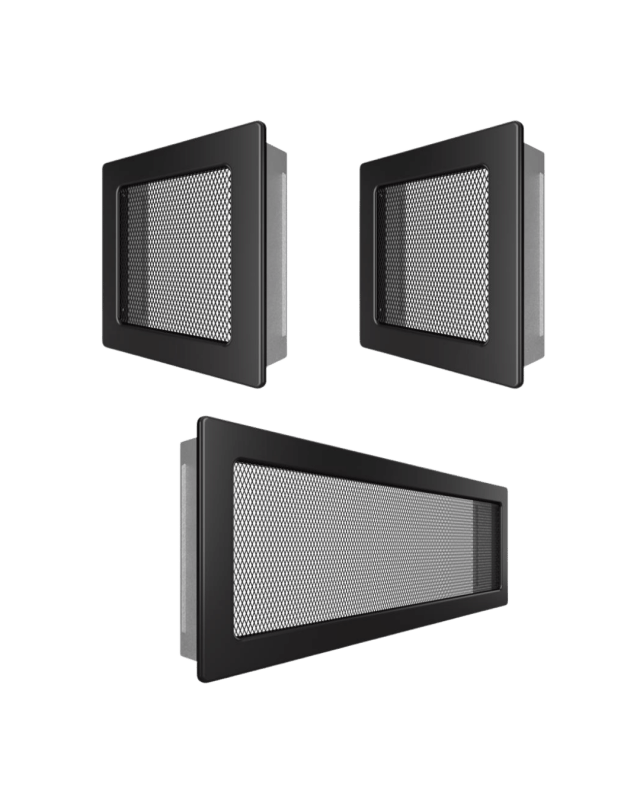 Set Grile Superior ventilatie – convectie semineu, 2 x 17×17 cm, 1 x 17×49 cm