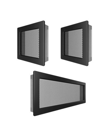 Set Grile Superior ventilatie – convectie semineu, 2 x 17×17 cm, 1 x 17×49 cm