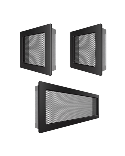 Set Grile Superior ventilatie – convectie semineu, 2 x 17×17 cm, 1 x 17×49 cm