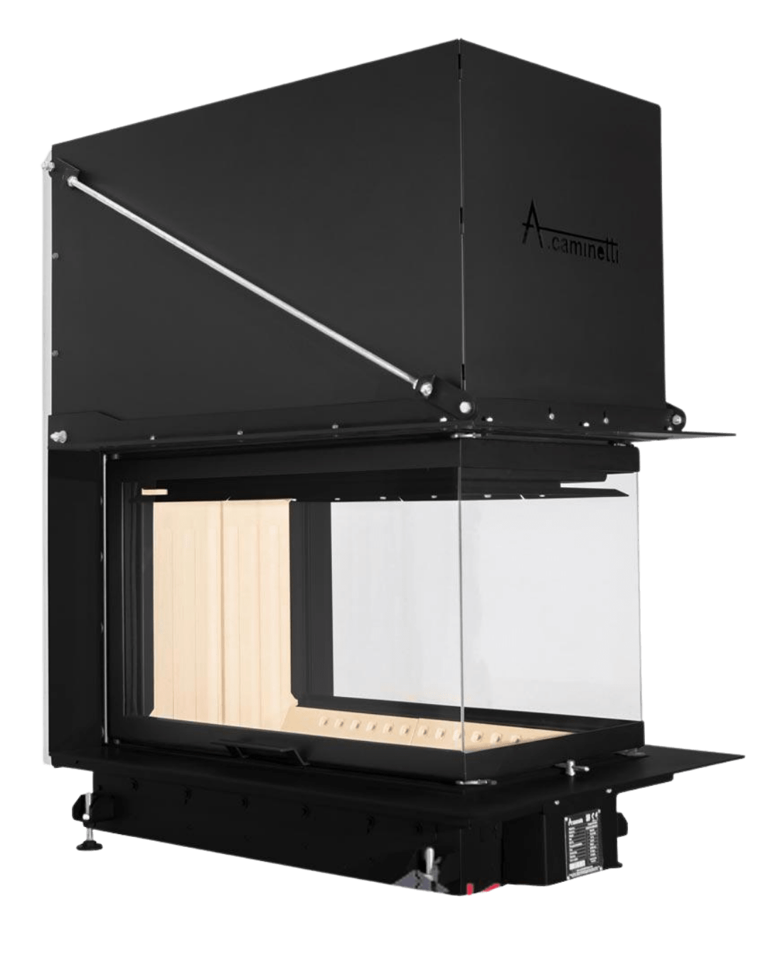 A-caminetti CRYSTAL MAX 3D  - Focar Șemineu 3 laturi vitrate