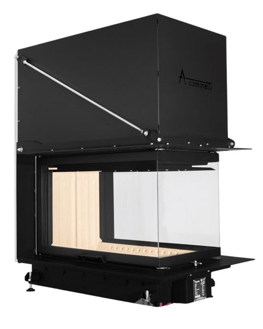 A-caminetti CRYSTAL MAX 3D  - Focar Șemineu 3 laturi vitrate