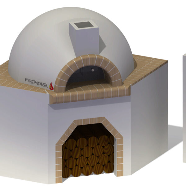 Gratar de gradina, placat cu samota, 127 cm latime - Pyromoesa