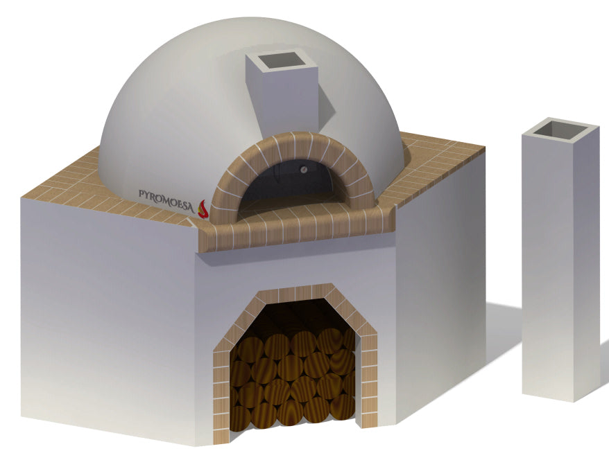 Cuptor cu postament pe colt, 100 cm diametru interior - Pyromoesa