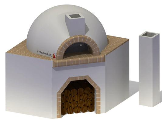 Cuptor cu postament pe colt, 100 cm diametru interior - Pyromoesa