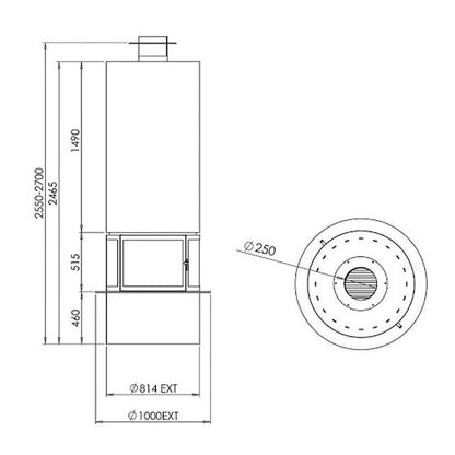 Semineu suspendat Diamante