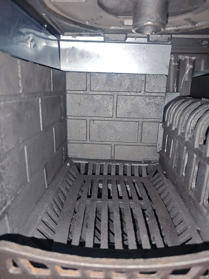 Aragaz de Bucătărie Autonom din Fontă FS-316, 40cm, Negru Mat, cu Cuptor