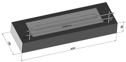 Șemineu cu bioetanol Simplefire Firebox 600