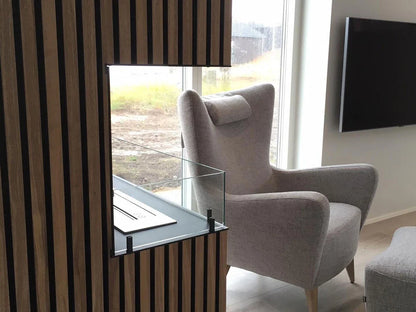 Șemineu pe Bioetanol Foco Corner Left 1200 - Eleganță și Căldură Modernă