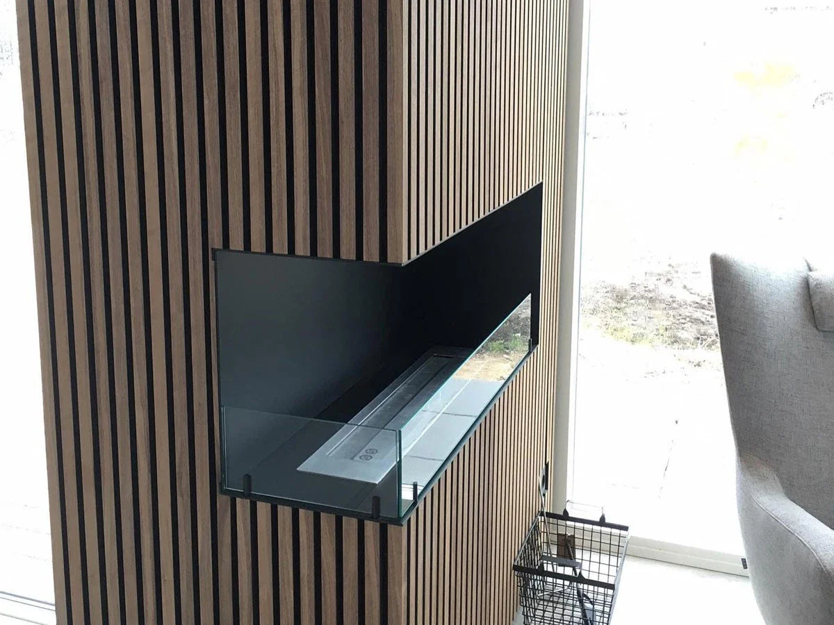 Șemineu pe Bioetanol Foco Corner Left 1200 - Eleganță și Căldură Modernă