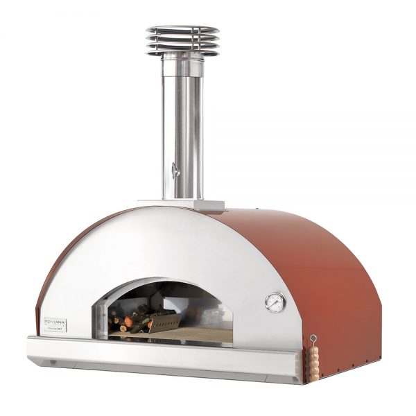 Fontana Mangiafuoco Rosso Build In Hybrid Pizza Oven