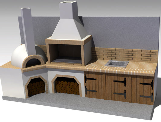 Grătar modular semi-fabricat premium - configuratii - Pyromoesa