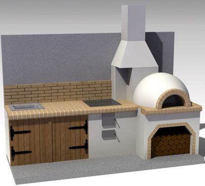 Grătar modular semi-fabricat premium - configuratii - Pyromoesa