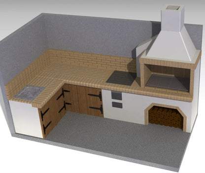 Grătar modular semi-fabricat premium - configuratii - Pyromoesa