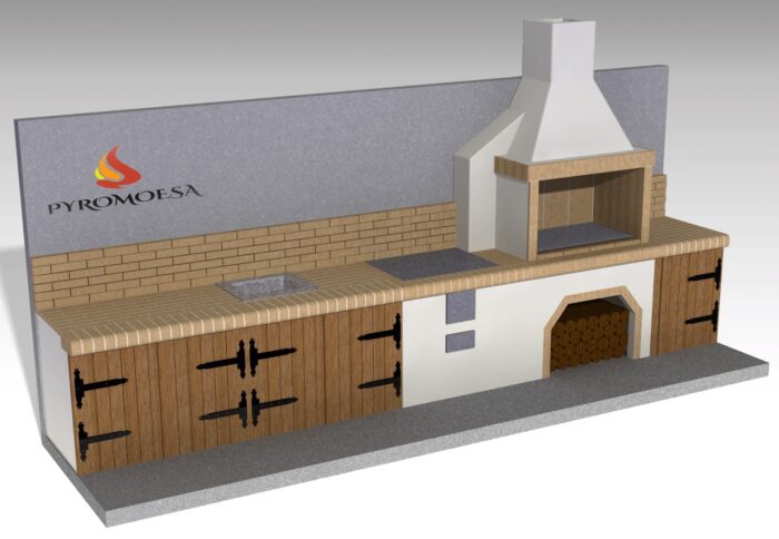 Grătar modular semi-fabricat premium - configuratii - Pyromoesa